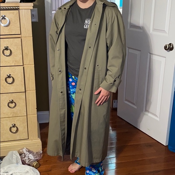 Evan Picone trench coat with hood size 6 - Picture 8 of 9